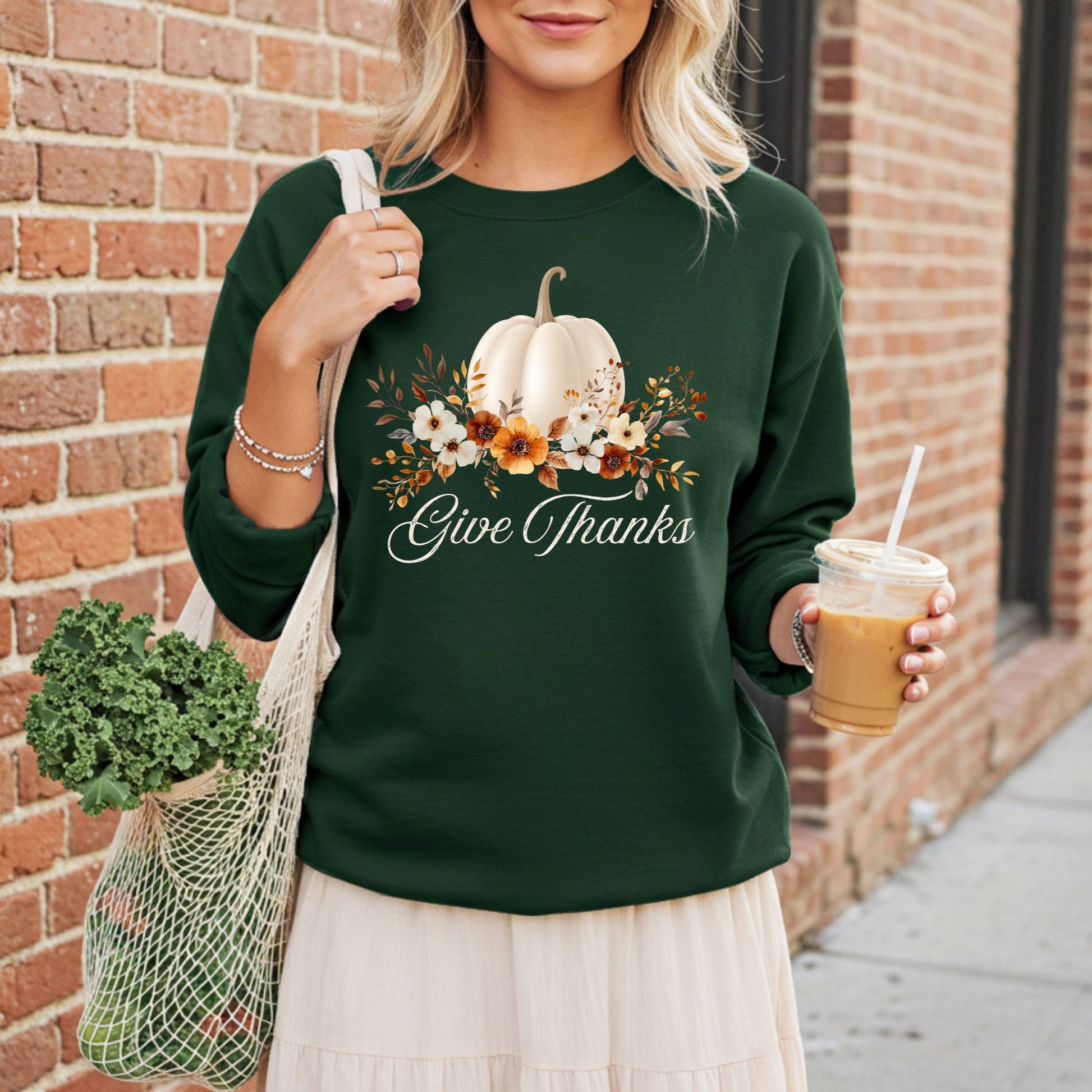 Give Thanks Pumpkin Sweatshirt