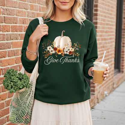 Give Thanks Pumpkin Sweatshirt