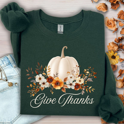 Give Thanks Pumpkin Sweatshirt