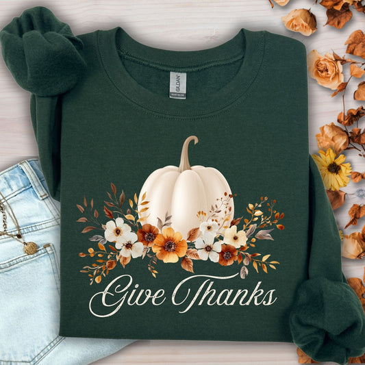 Give Thanks Pumpkin Sweatshirt