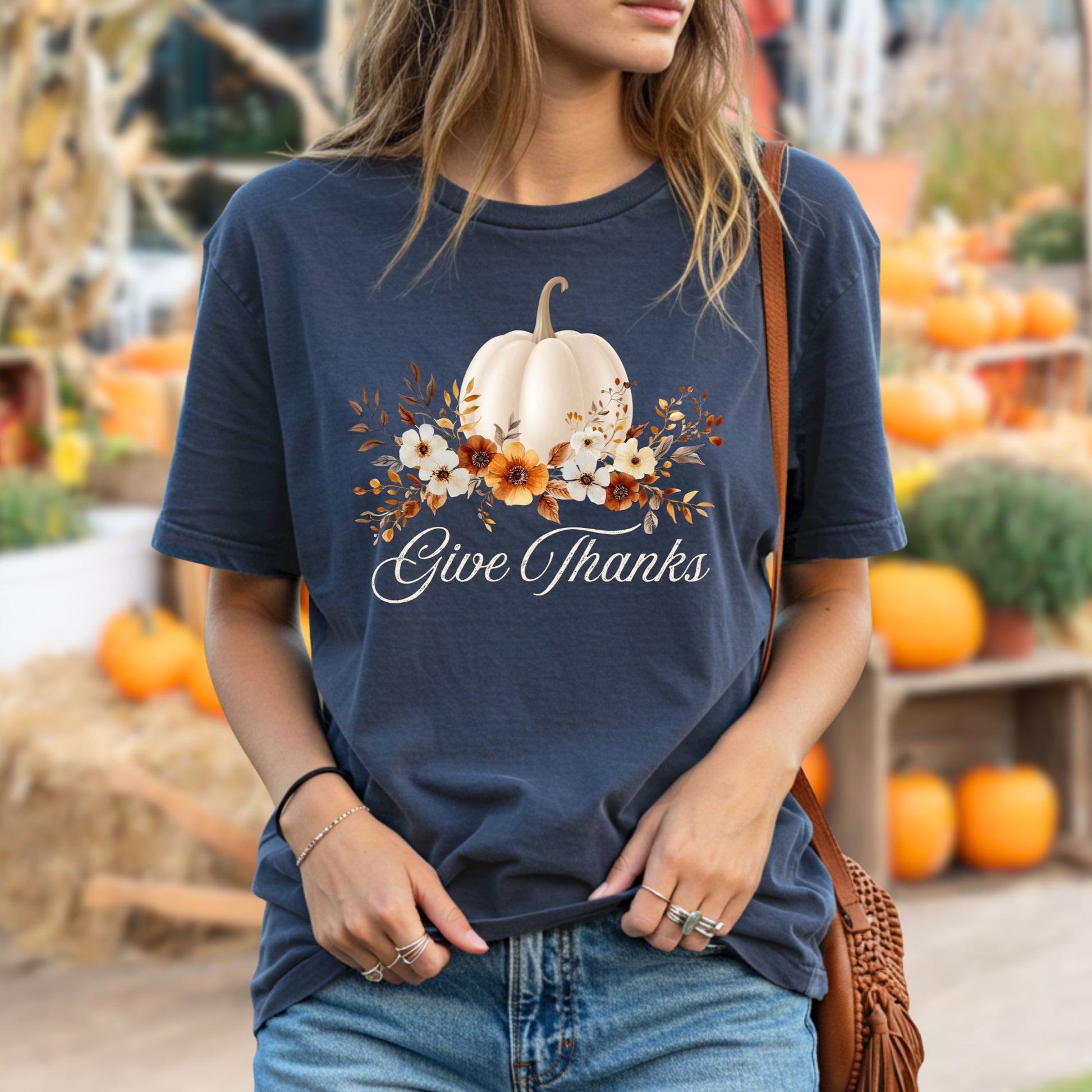 Give Thanks Pumpkin T-Shirt