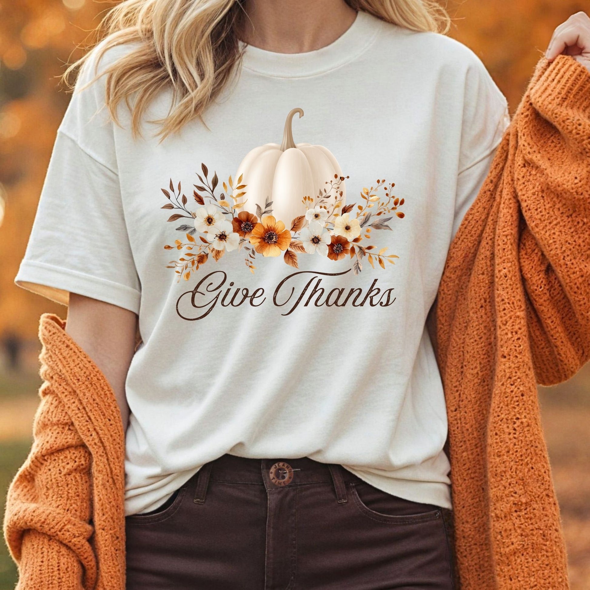 Give Thanks Pumpkin T-Shirt