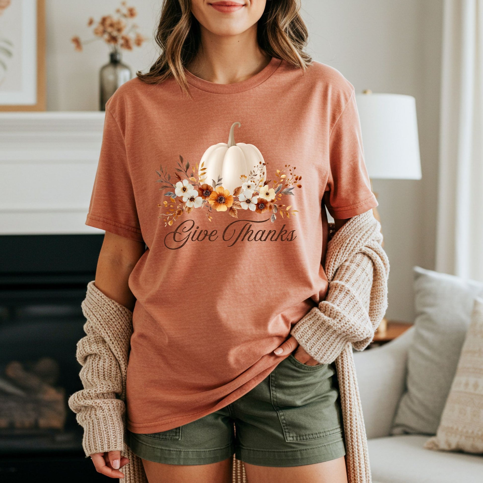 Give Thanks Pumpkin T-Shirt