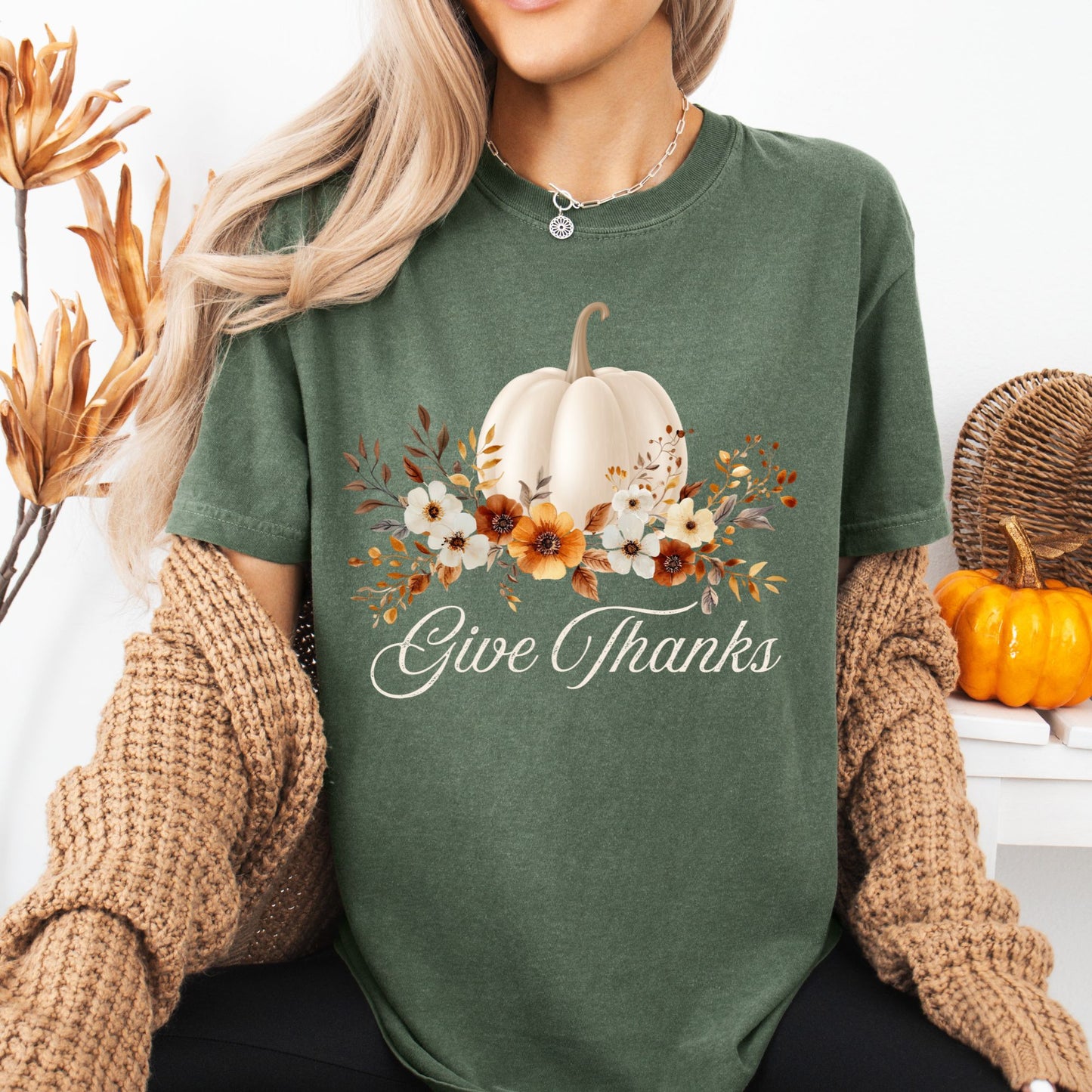 Give Thanks Pumpkin T-Shirt