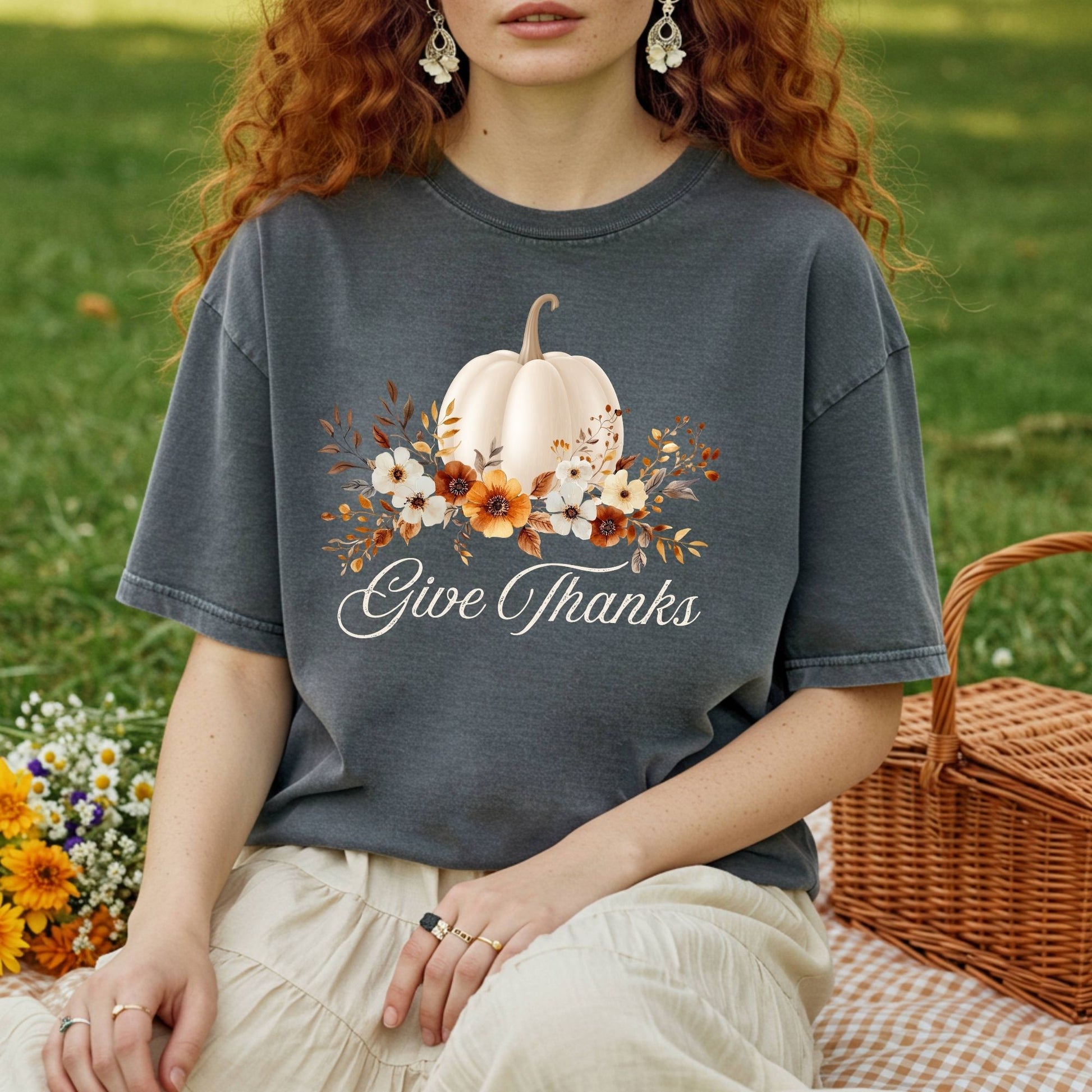 Give Thanks Pumpkin T-Shirt