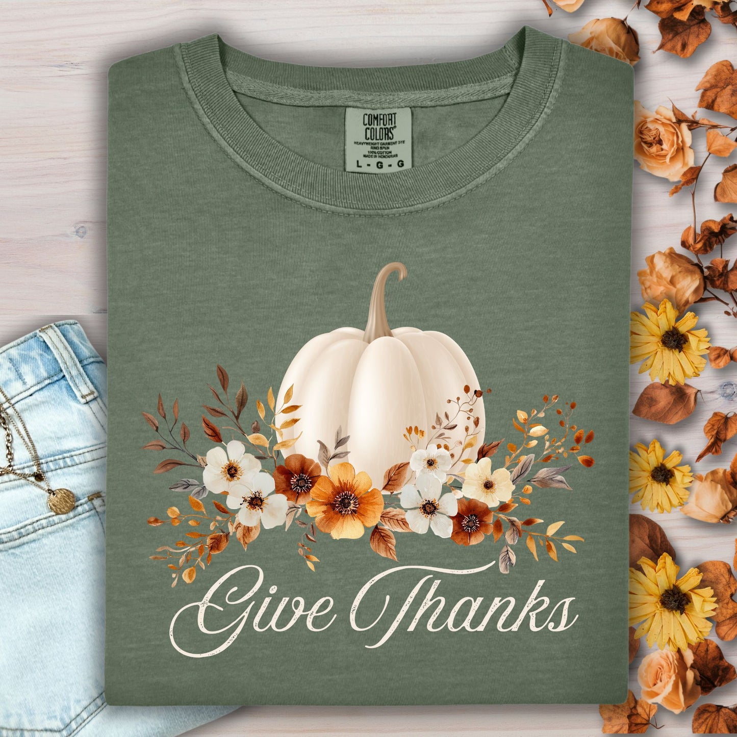 Give Thanks Pumpkin T-Shirt