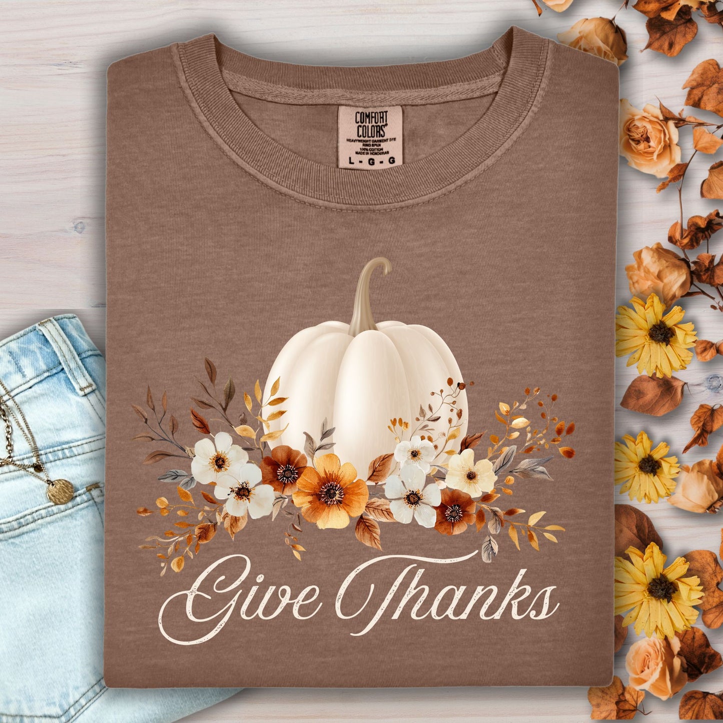Give Thanks Pumpkin T-Shirt