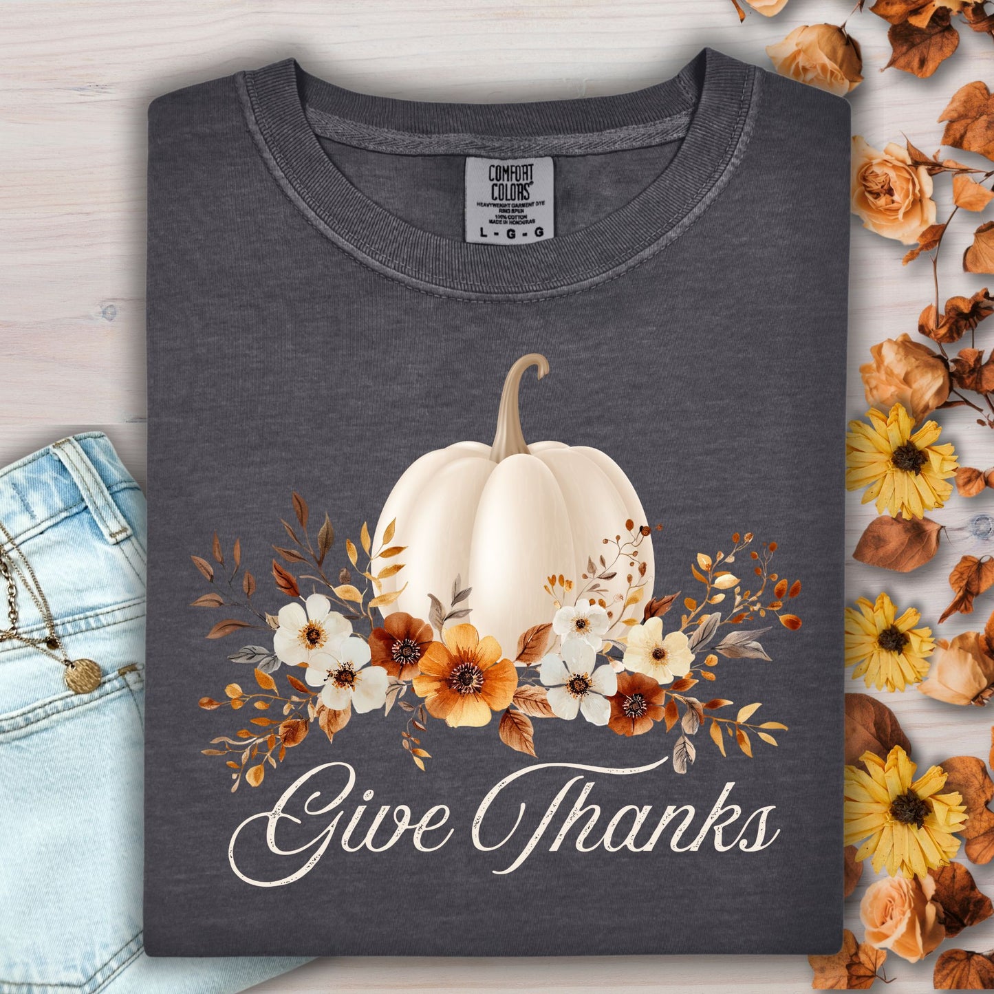 Give Thanks Pumpkin T-Shirt