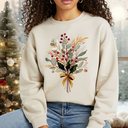 Gold Holiday Bouquet Sweatshirt