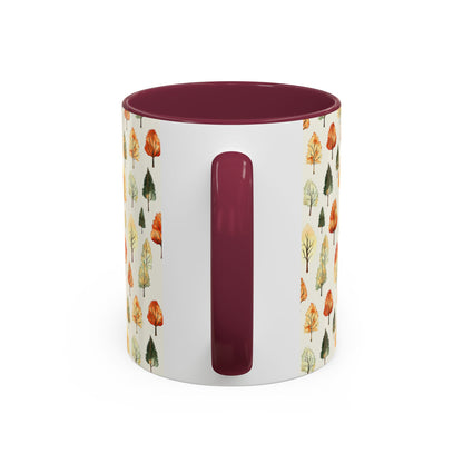 Golden Autumn Watercolor Trees Mug (11/15oz)
