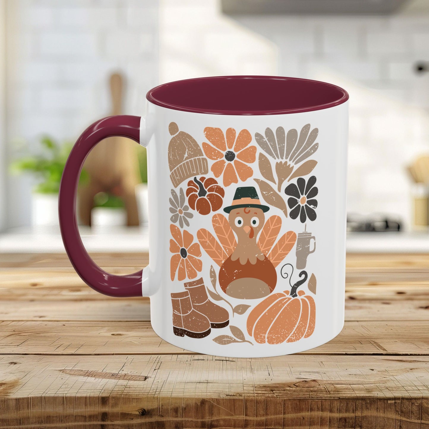 Groovy Pilgrim Turkey Mug (11/15oz)