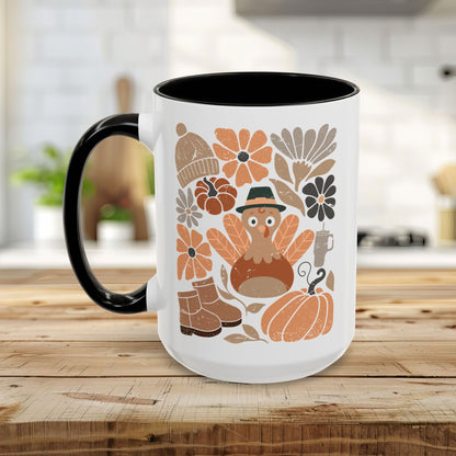 Groovy Pilgrim Turkey Mug (11/15oz)