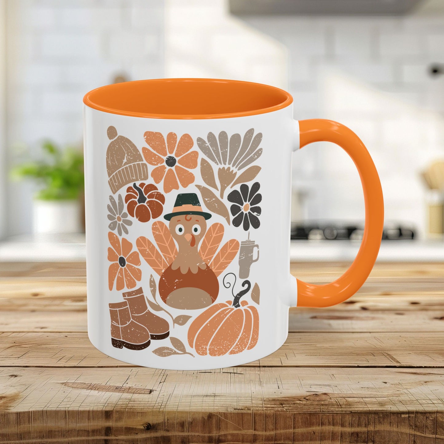 Groovy Pilgrim Turkey Mug (11/15oz)