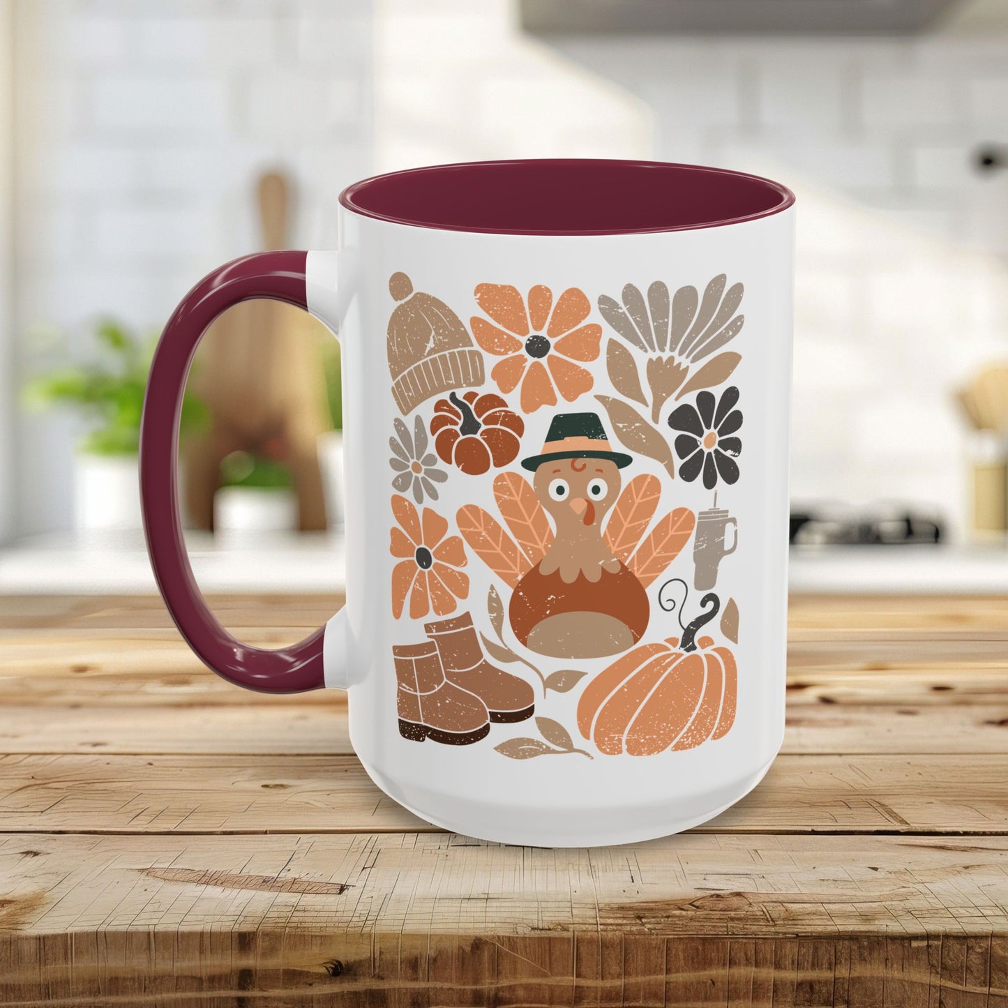 Groovy Pilgrim Turkey Mug (11/15oz)