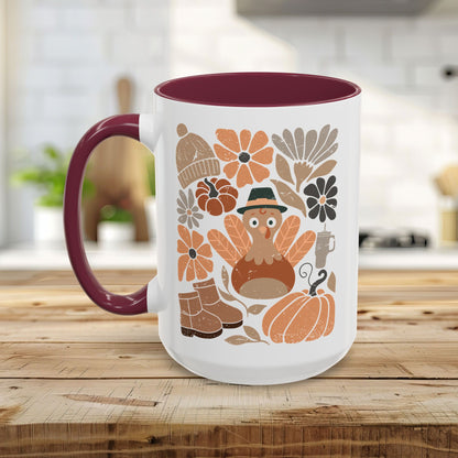 Groovy Pilgrim Turkey Mug (11/15oz)