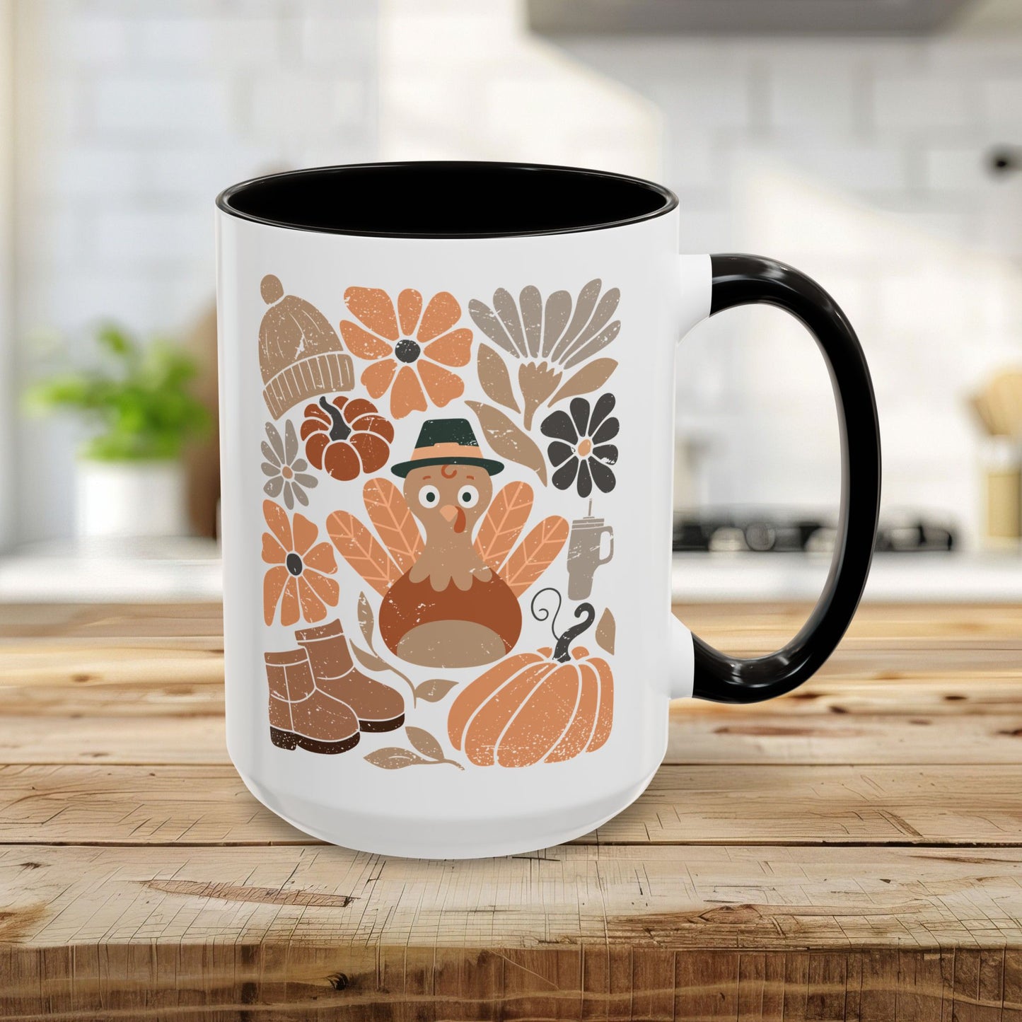 Groovy Pilgrim Turkey Mug (11/15oz)