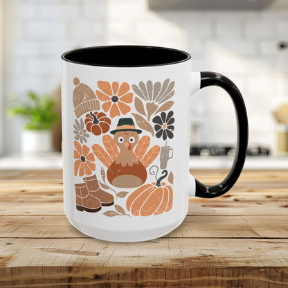 Groovy Pilgrim Turkey Mug (11/15oz)