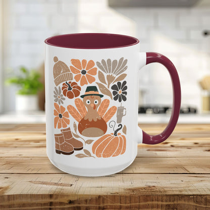 Groovy Pilgrim Turkey Mug (11/15oz)