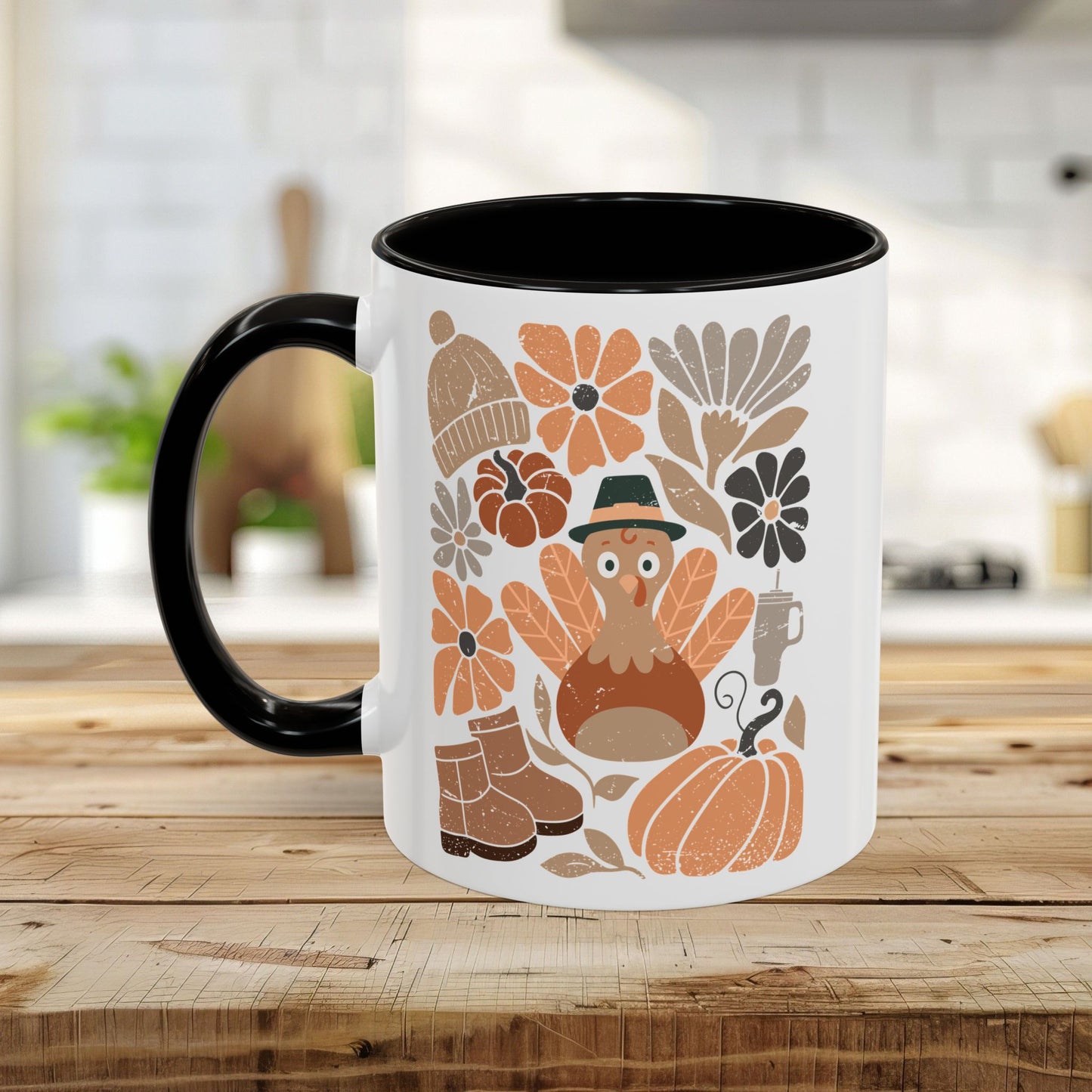 Groovy Pilgrim Turkey Mug (11/15oz)