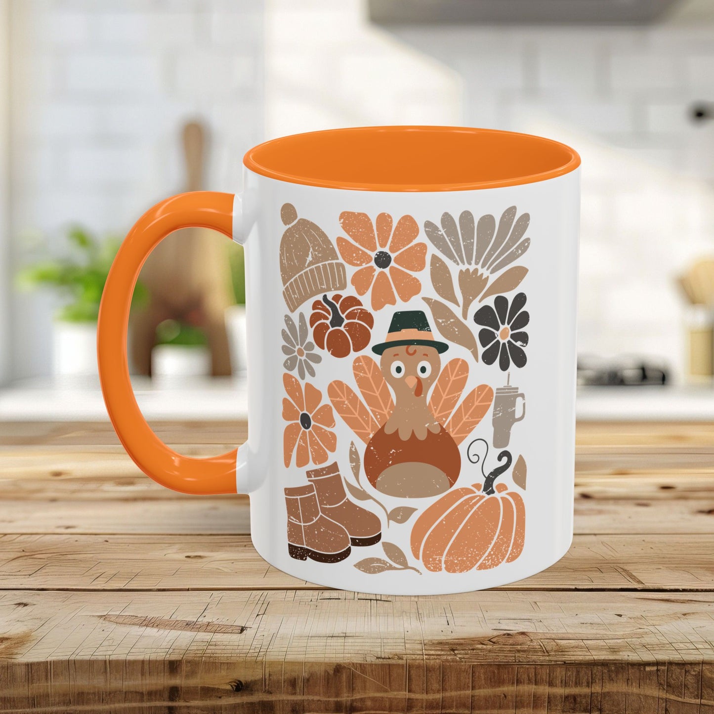 Groovy Pilgrim Turkey Mug (11/15oz)