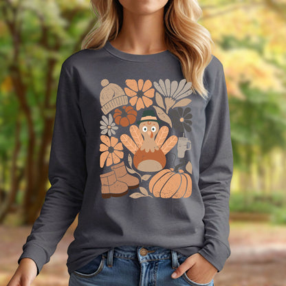 Groovy Turkey Long Sleeve Tee