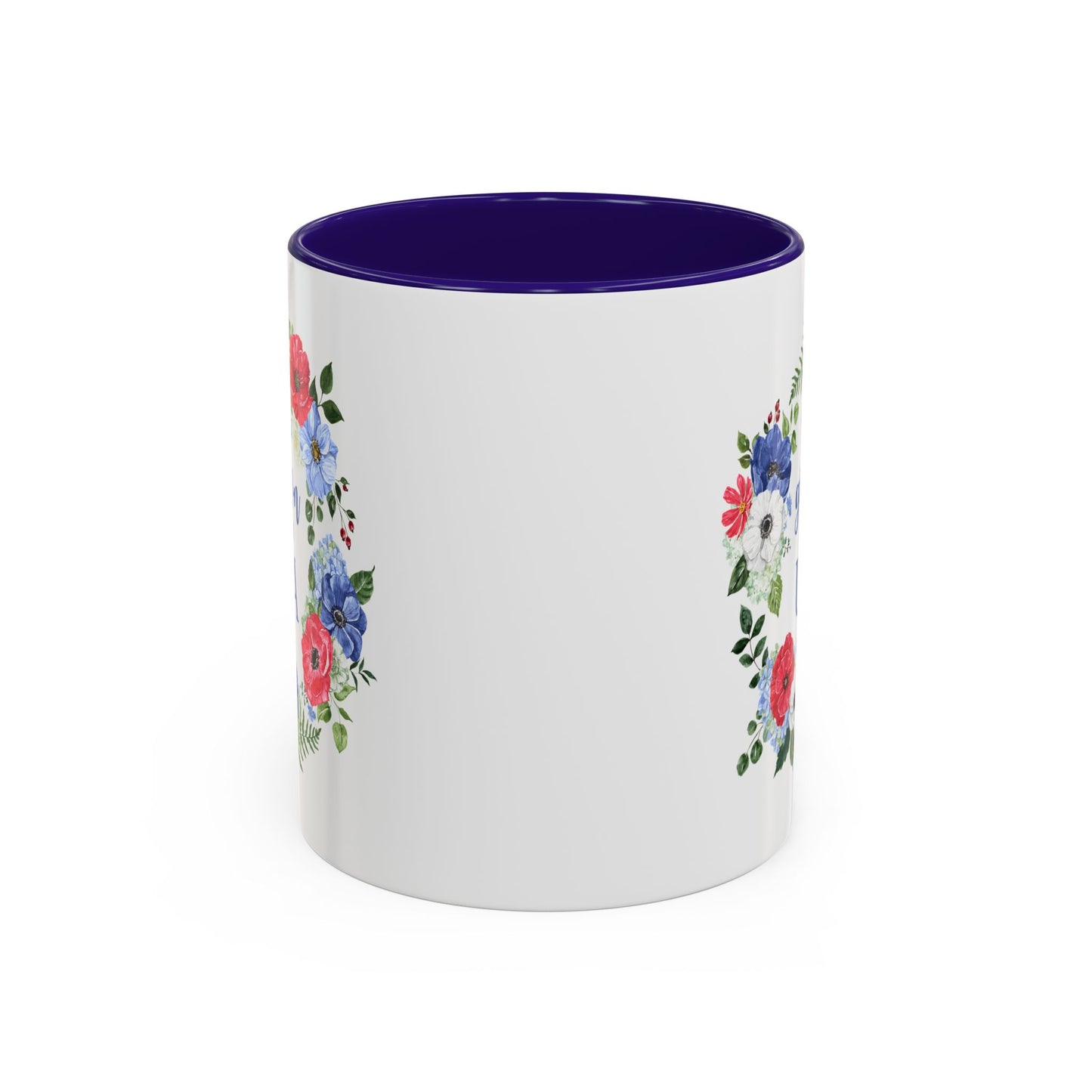 Grown in the USA Patriotic Floral Mug (11/15oz)