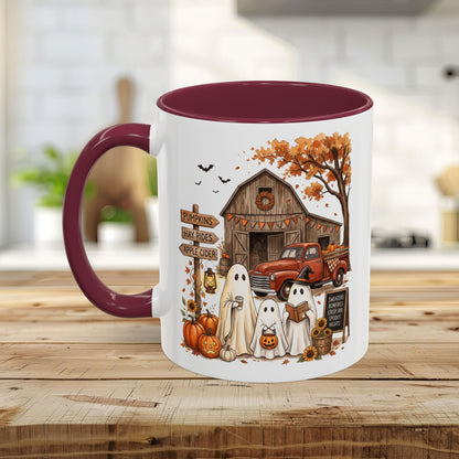Halloween Ghosts and Pumpkin Patch Mug (11/15oz)