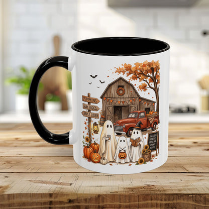 Halloween Ghosts and Pumpkin Patch Mug (11/15oz)