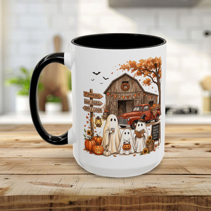 Halloween Ghosts and Pumpkin Patch Mug (11/15oz)