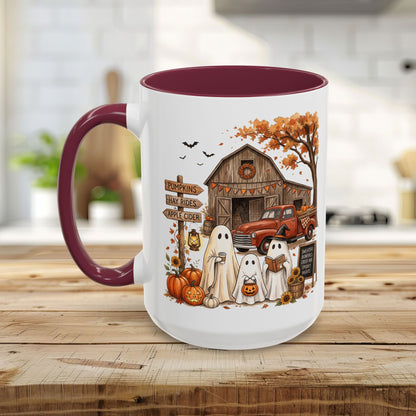 Halloween Ghosts and Pumpkin Patch Mug (11/15oz)