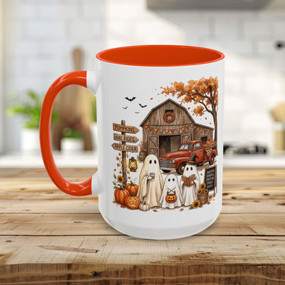 Halloween Ghosts and Pumpkin Patch Mug (11/15oz)