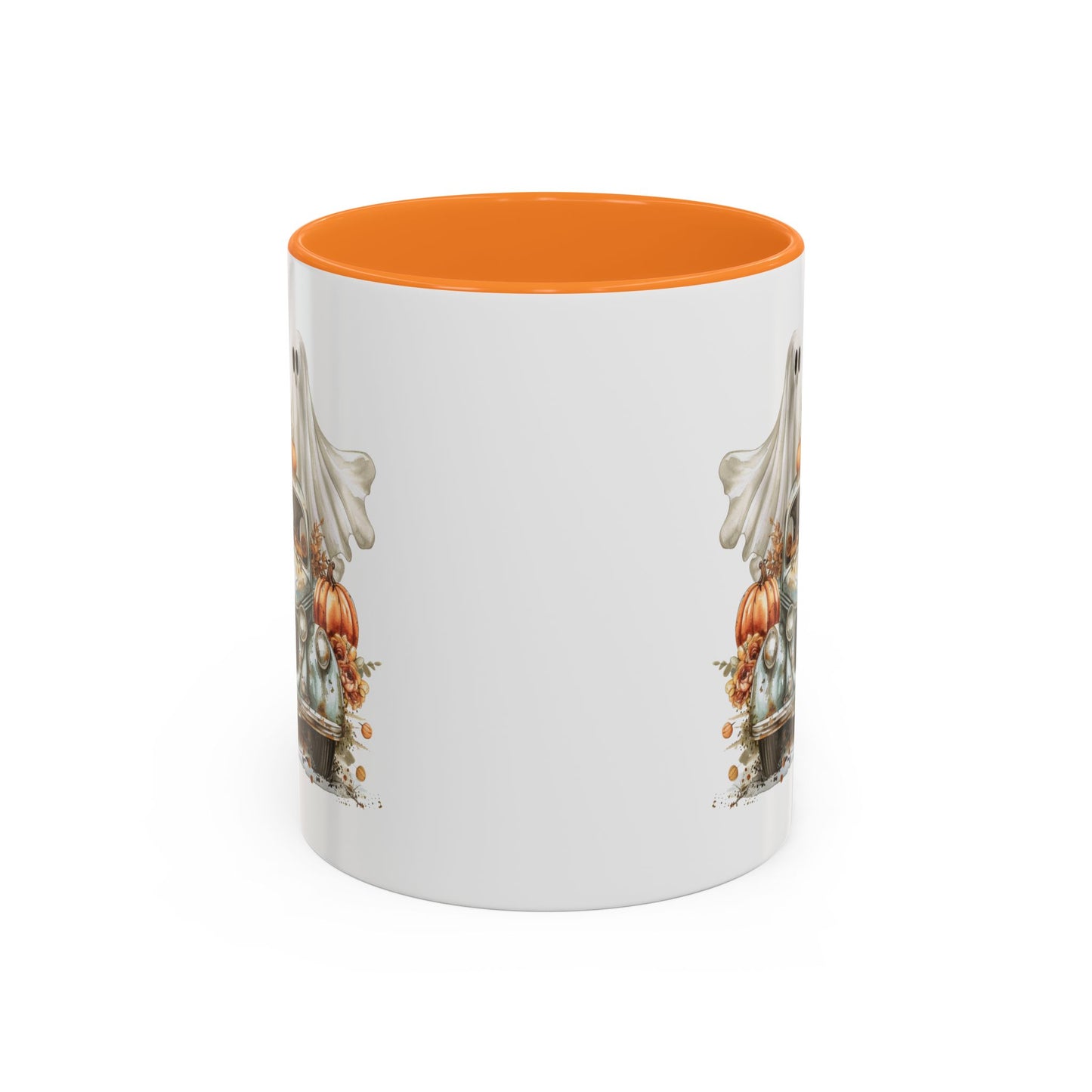 Halloween Vintage Pickup Truck & Ghost Mug (11/15oz)