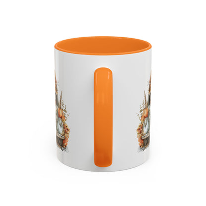 Halloween Vintage Pickup Truck & Ghost Mug (11/15oz)