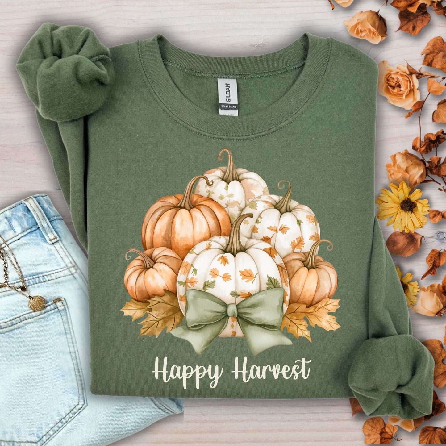 Happy Harvest Pumpkins Sweatshirt