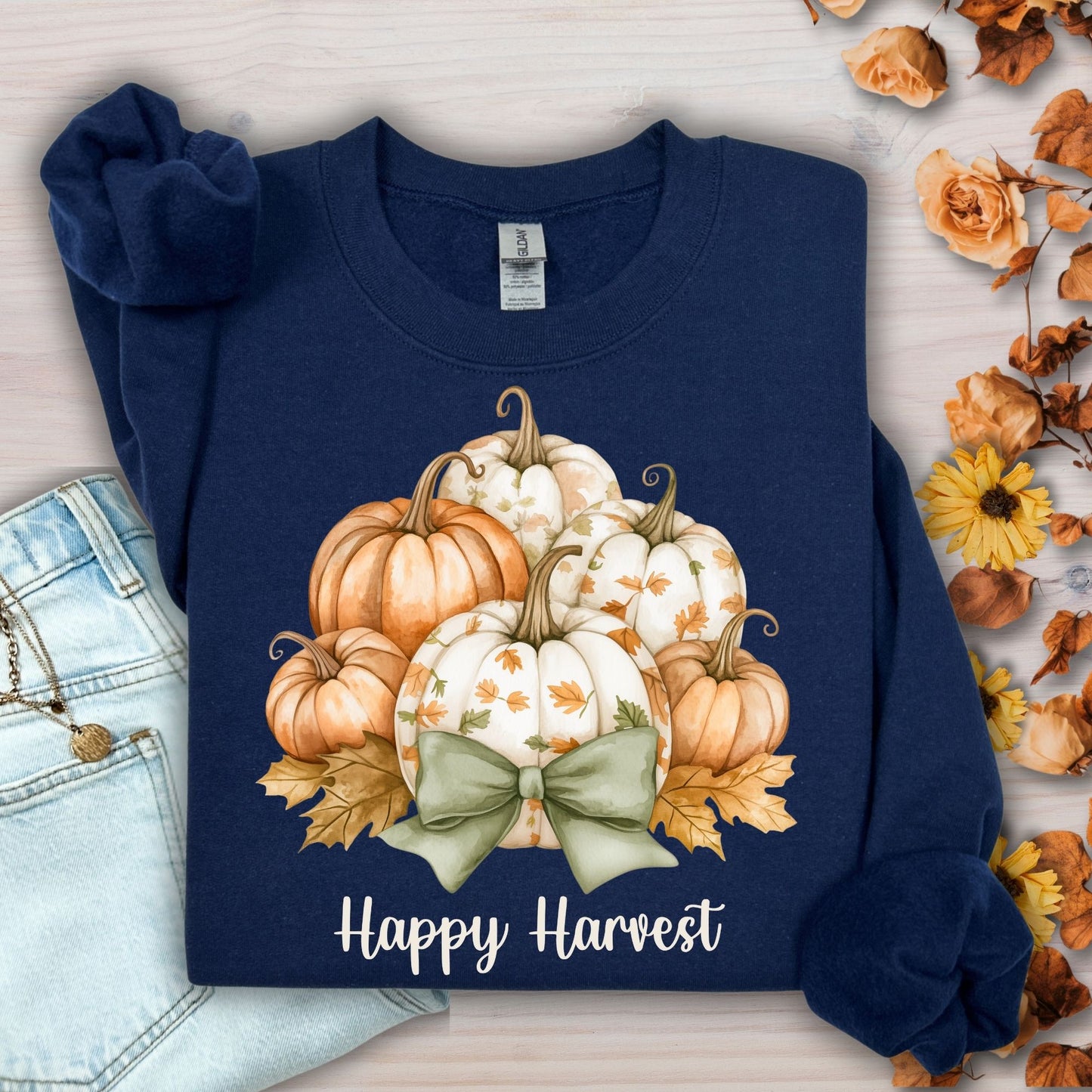 Happy Harvest Pumpkins Sweatshirt