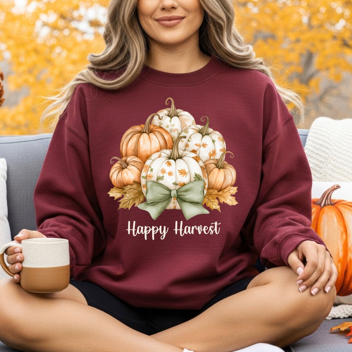 Happy Harvest Pumpkins Sweatshirt
