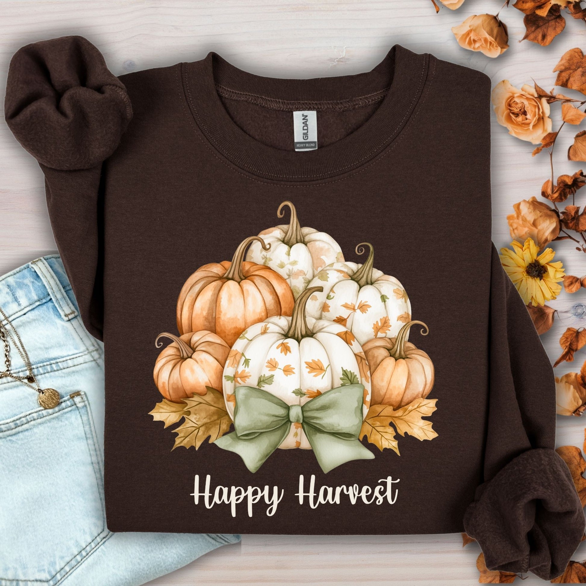 Happy Harvest Pumpkins Sweatshirt