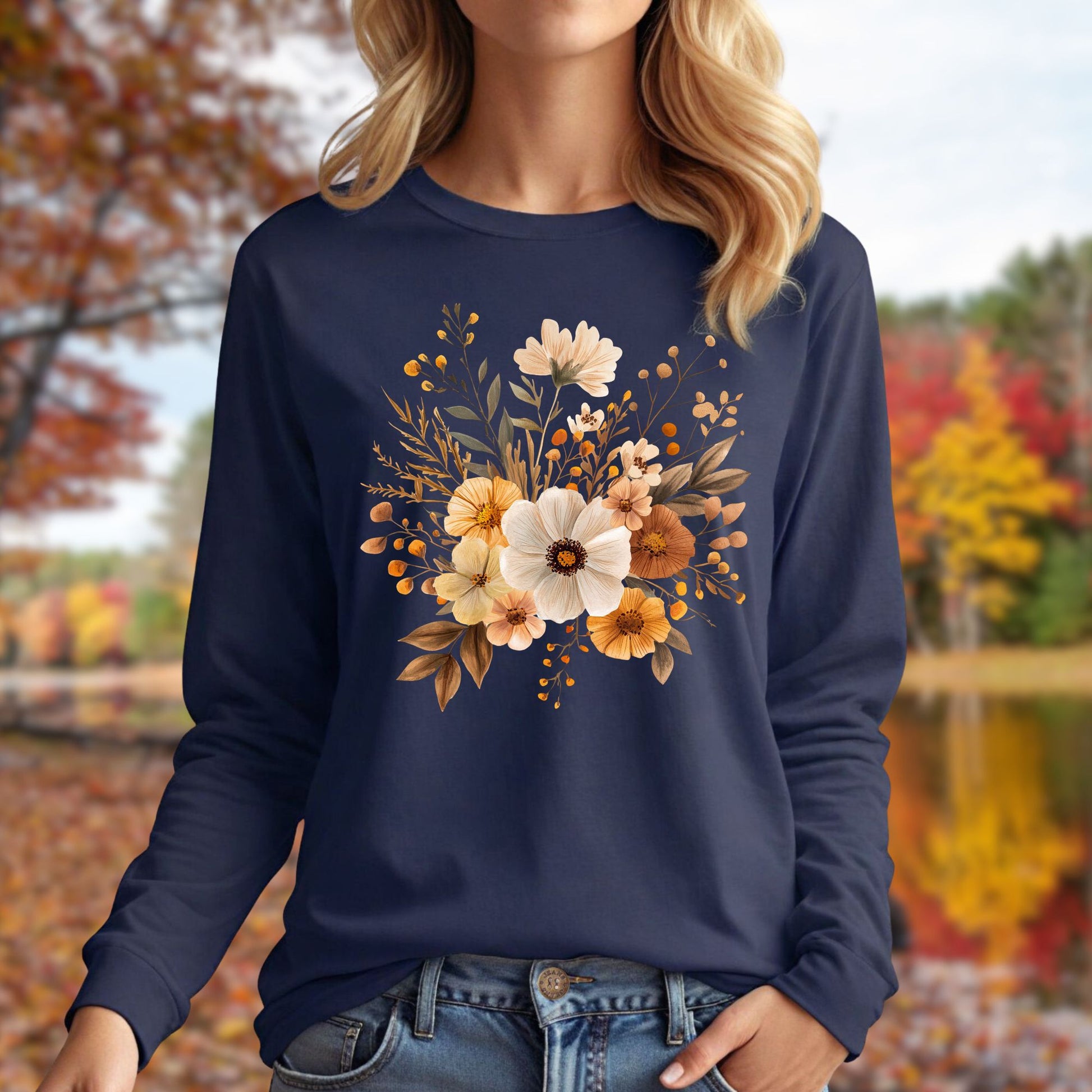 Harvest Blooms Long Sleeve Tee