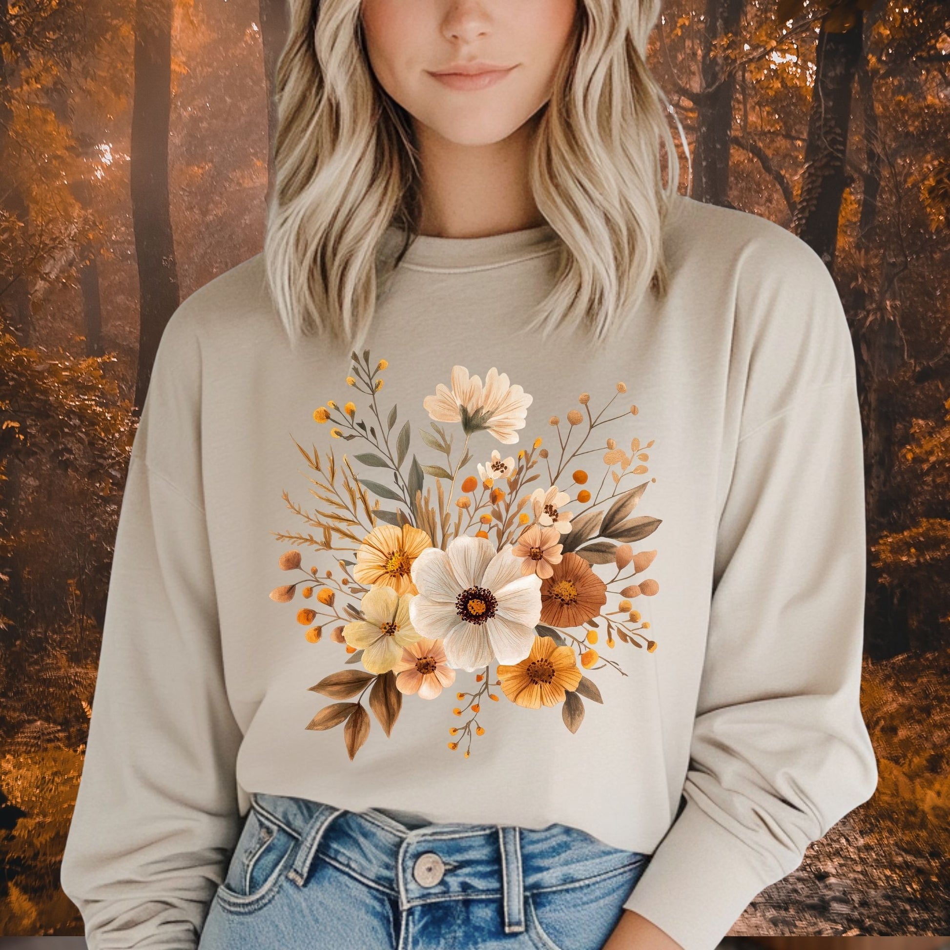 Harvest Blooms Long Sleeve Tee