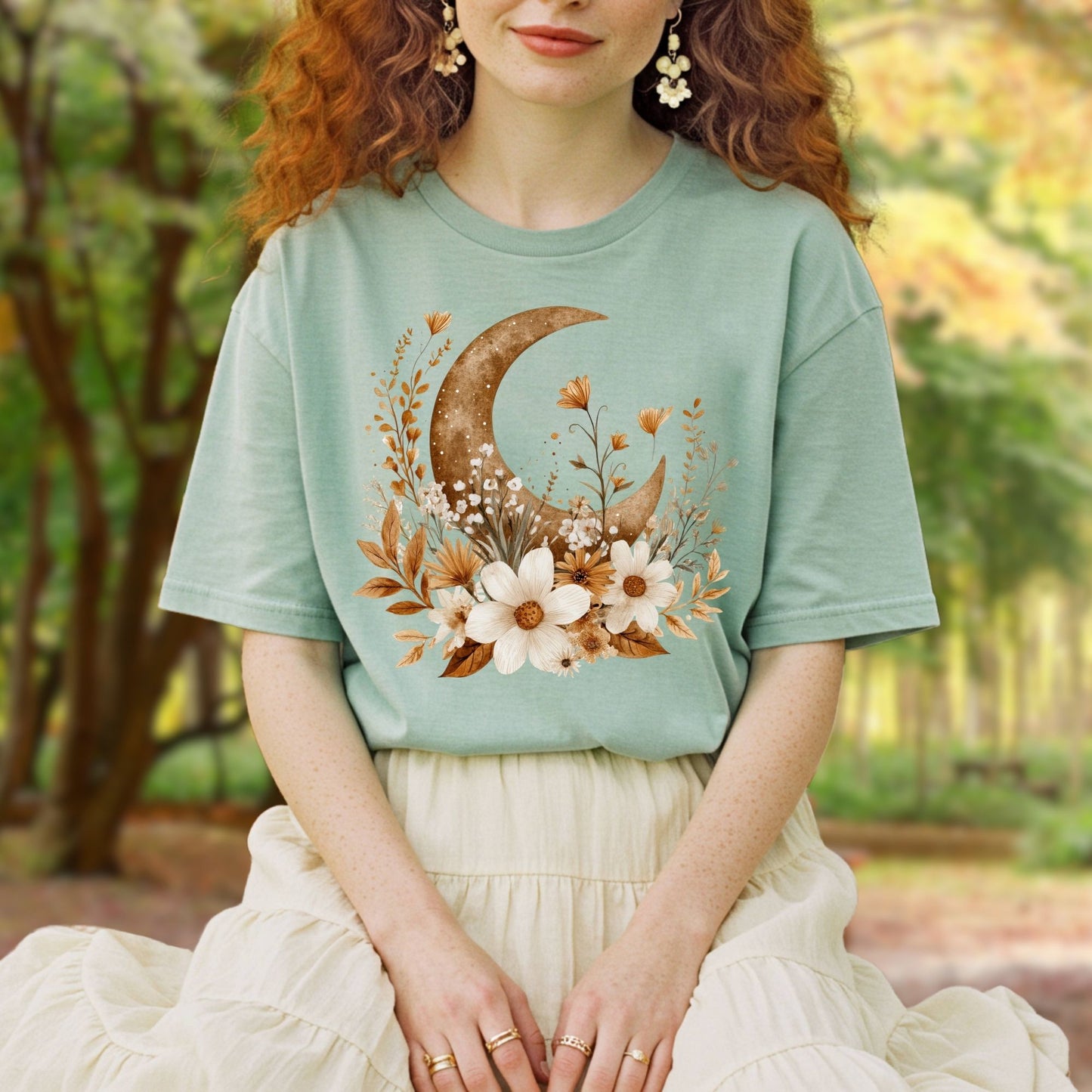 Harvest Moon and Wildflowers T-Shirt