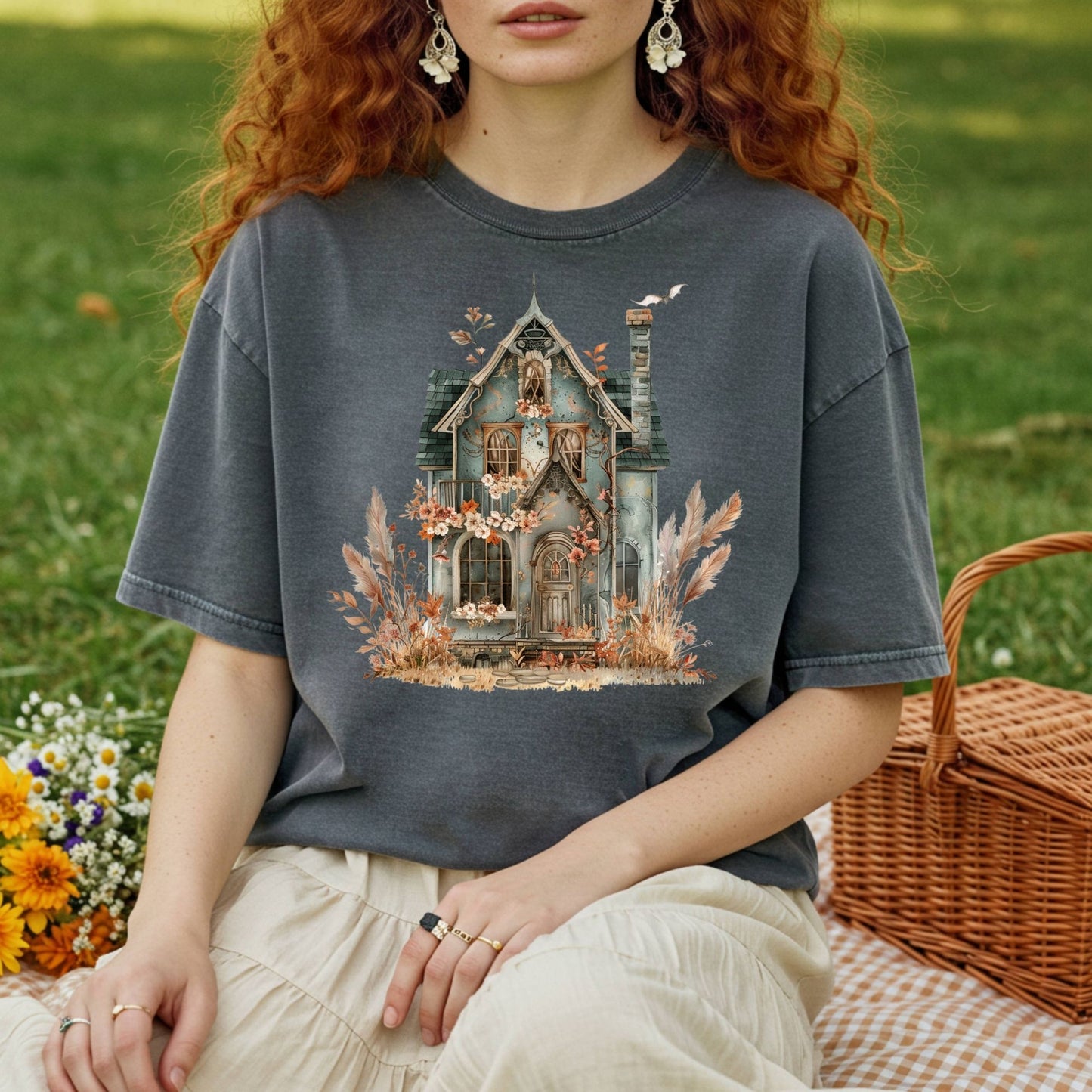 Haunted Victorian House T-Shirt