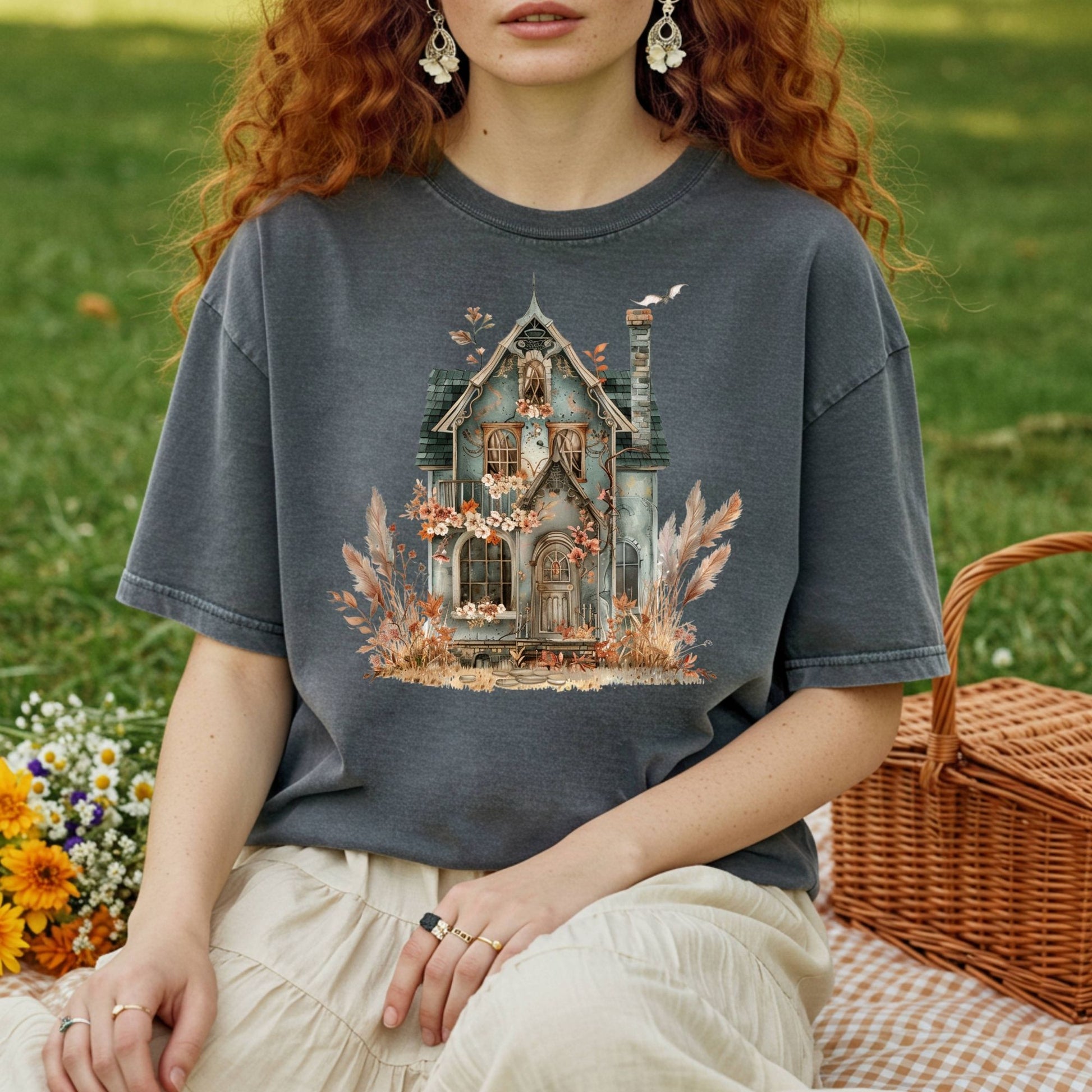 Haunted Victorian House T-Shirt