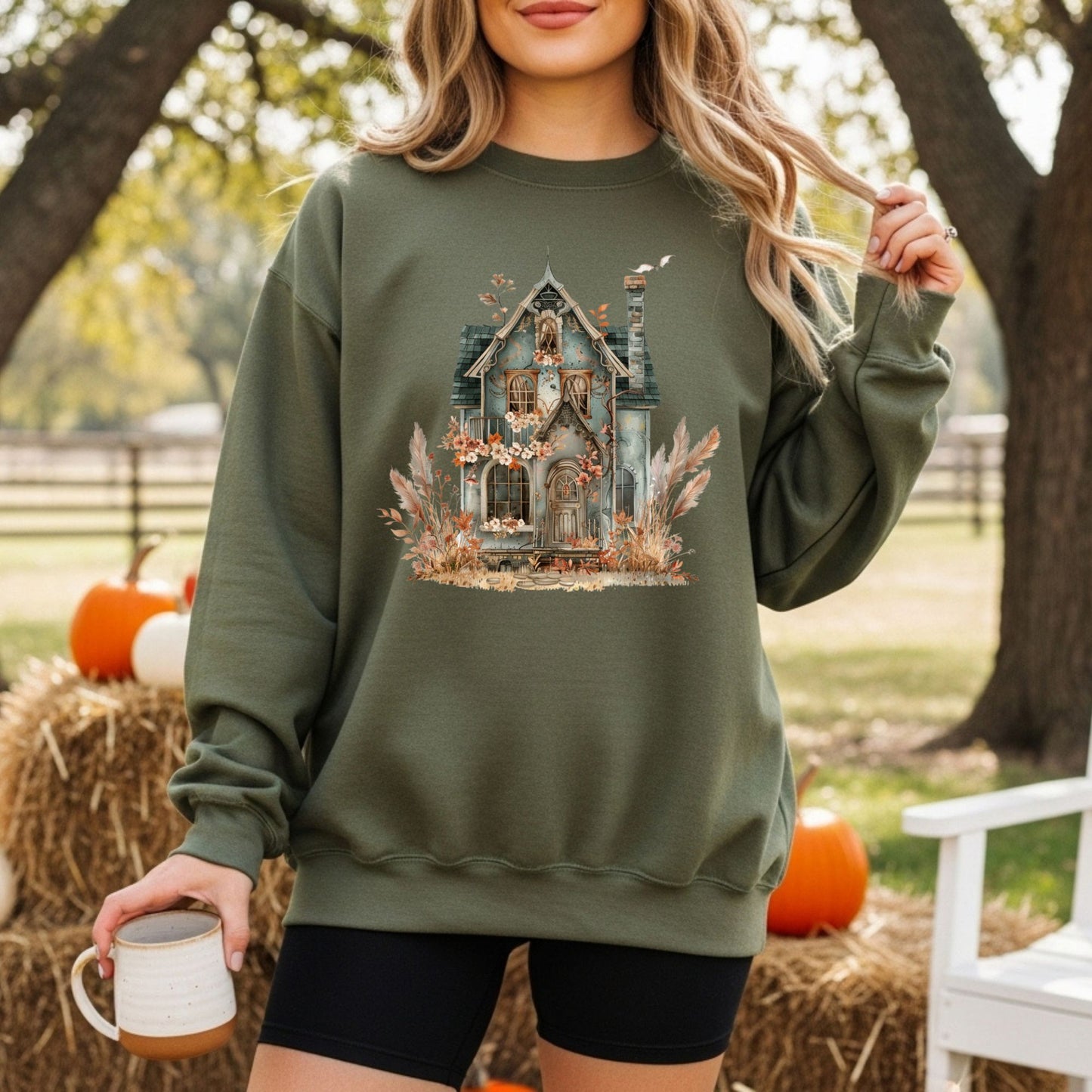 Haunting Victorian House Sweatshirt