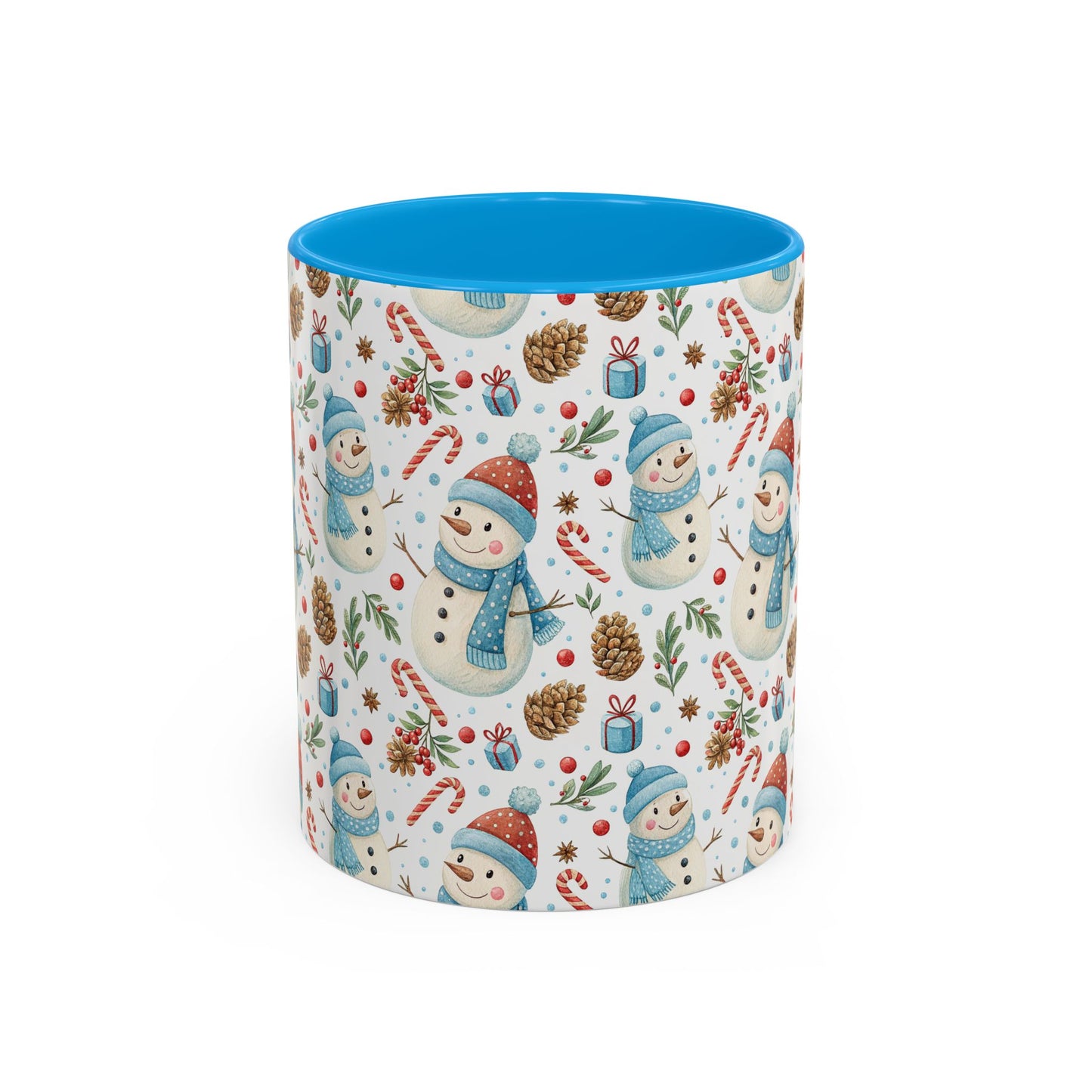 Holiday Snowman & Candy Cane Mug  (11 /15oz)