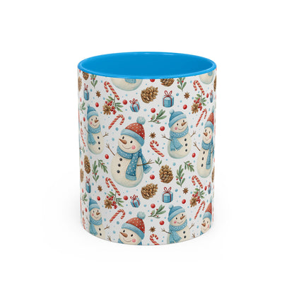 Holiday Snowman & Candy Cane Mug  (11 /15oz)