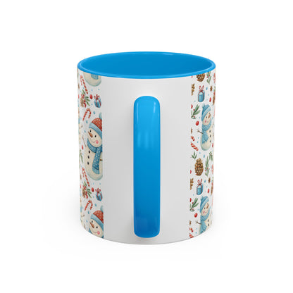 Holiday Snowman & Candy Cane Mug  (11 /15oz)