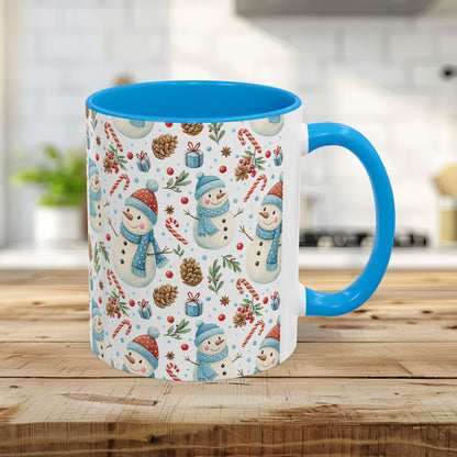 Holiday Snowman & Candy Cane Mug  (11 /15oz)