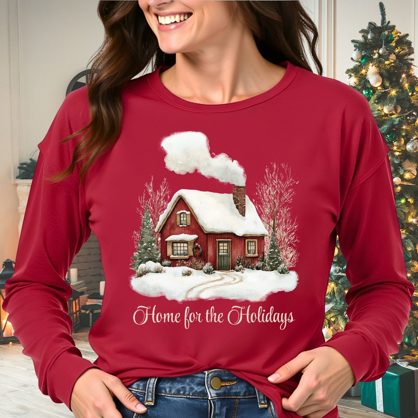 Home for the Holidays Long Sleeve Tee