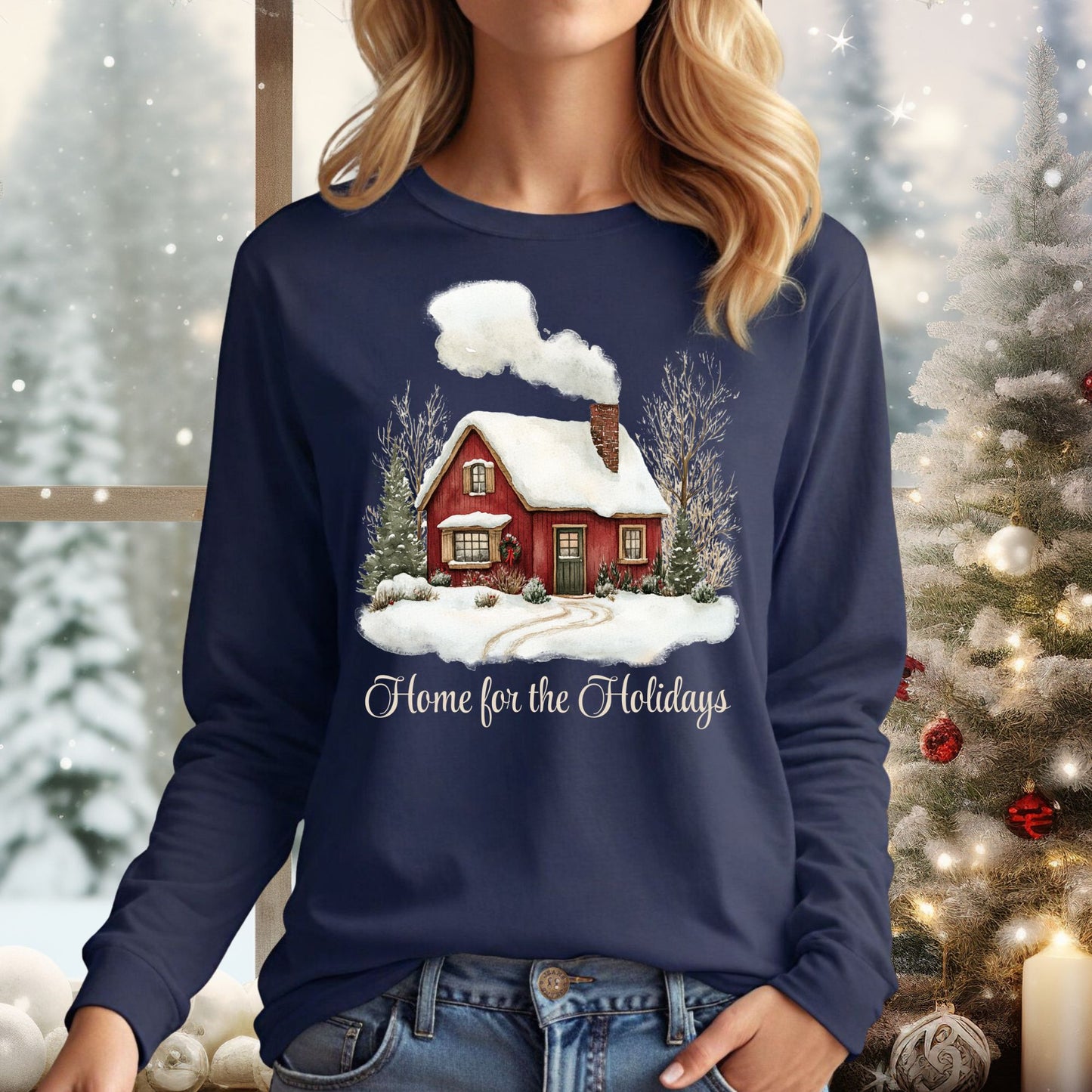 Home for the Holidays Long Sleeve Tee