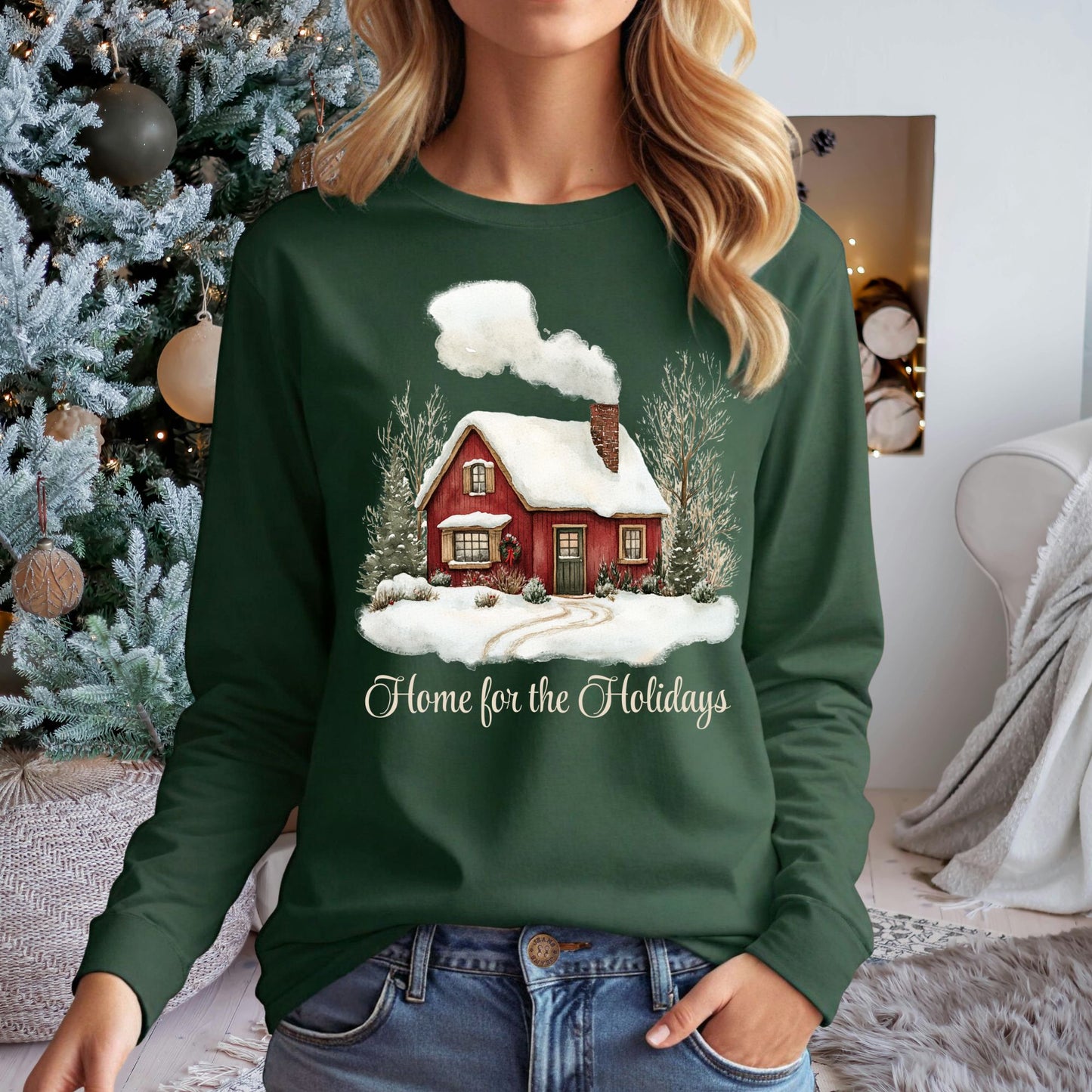 Home for the Holidays Long Sleeve Tee